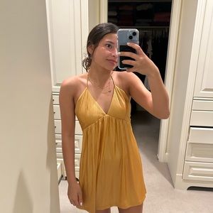 Revolve Gold Dress